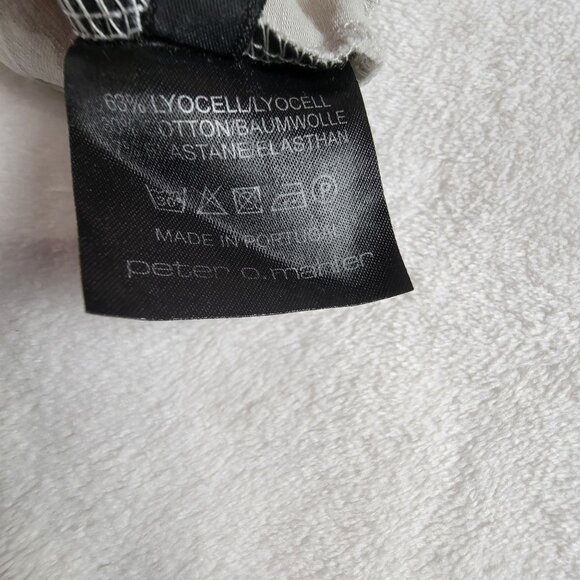 Peter O. Mahler Womens Long Sleeve Top Small Gray & Black Colorblock Stretch - Picture 5 of 9